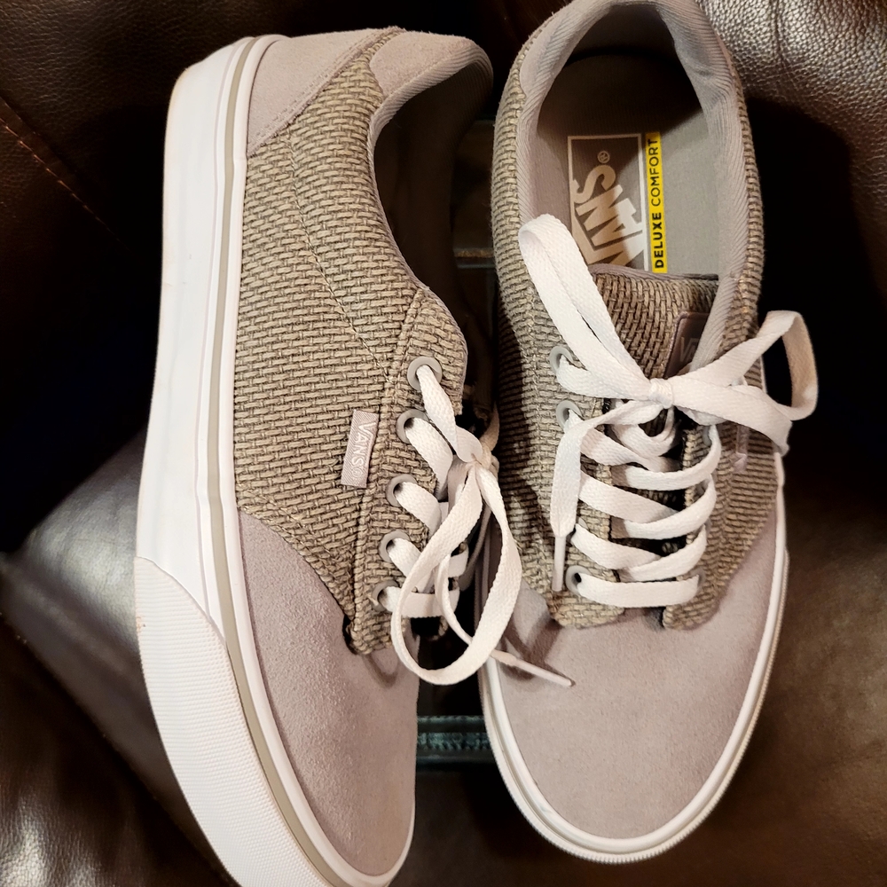 Vans Gray and Tan Sneakers